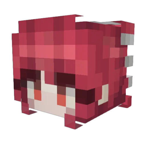 8_KreT_8 Minecraft avatar head, 3D render