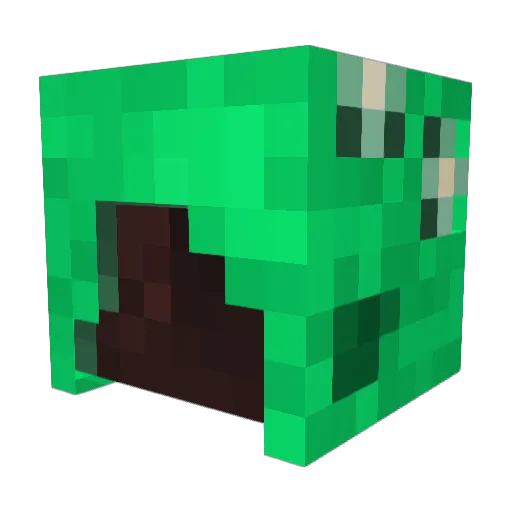 8__0___0_7 Minecraft avatar head, 3D render