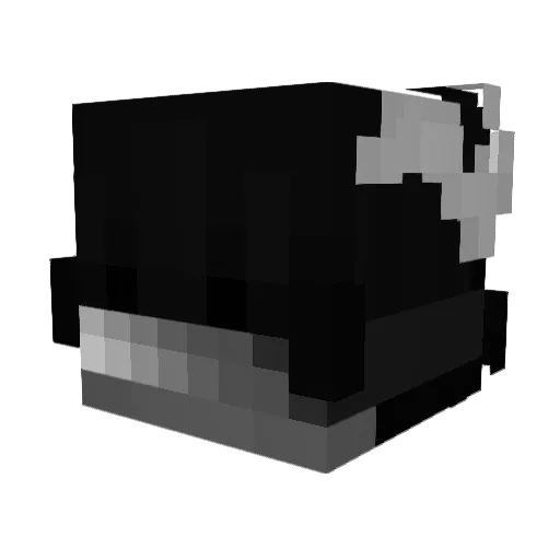 8aII Minecraft avatar head, 3D render