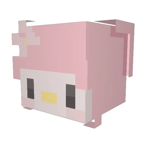 8abbit Minecraft avatar head, 3D render