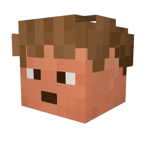 8aca680b22461340 Minecraft avatar head, 3D render