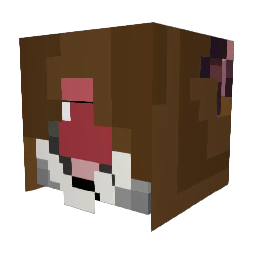 8alt Minecraft avatar head, 3D render