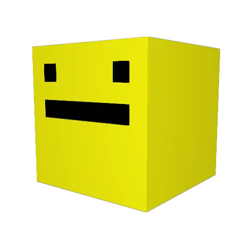8anana Minecraft avatar head, 3D render