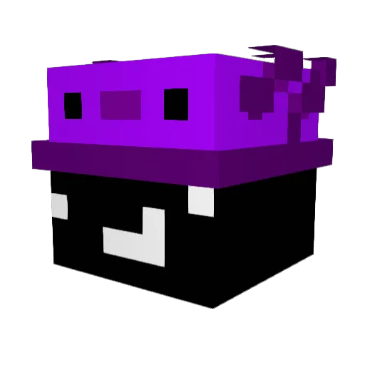 8bge Minecraft avatar head, 3D render