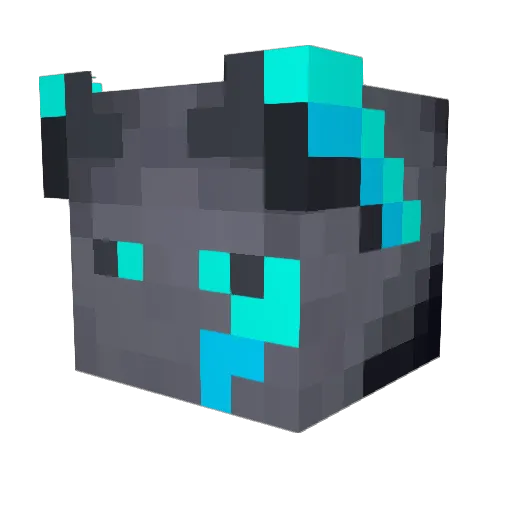 8bitoct Minecraft avatar head, 3D render