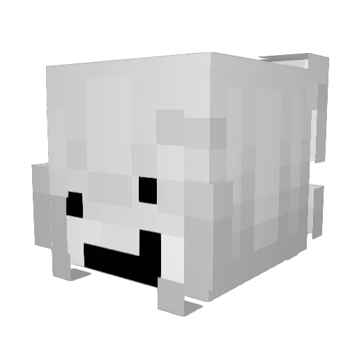 8bzy Minecraft avatar head, 3D render