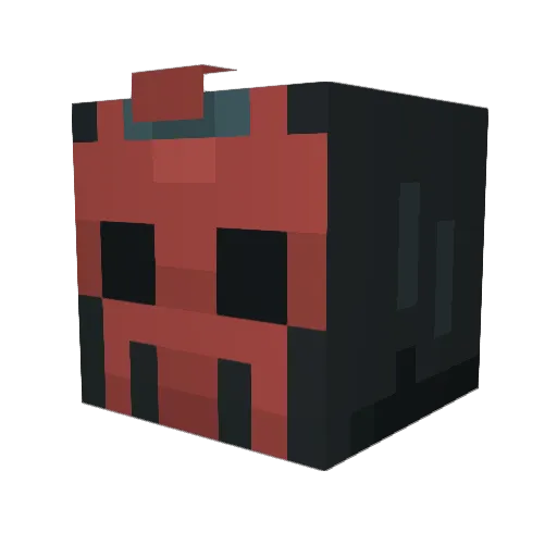 8c2v Minecraft avatar head, 3D render
