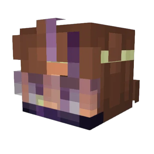 8cel Minecraft avatar head, 3D render