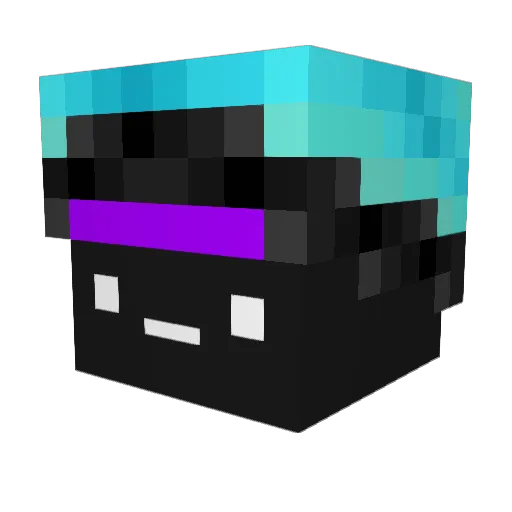 8combat Minecraft avatar head, 3D render