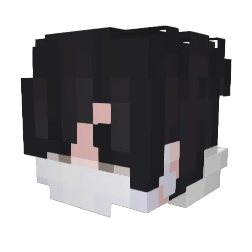 8dat Minecraft avatar head, 3D render