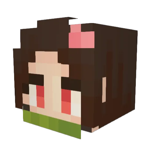 8duk8 Minecraft avatar head, 3D render