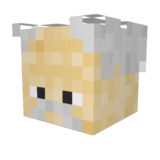 8eggs Minecraft avatar head, 3D render
