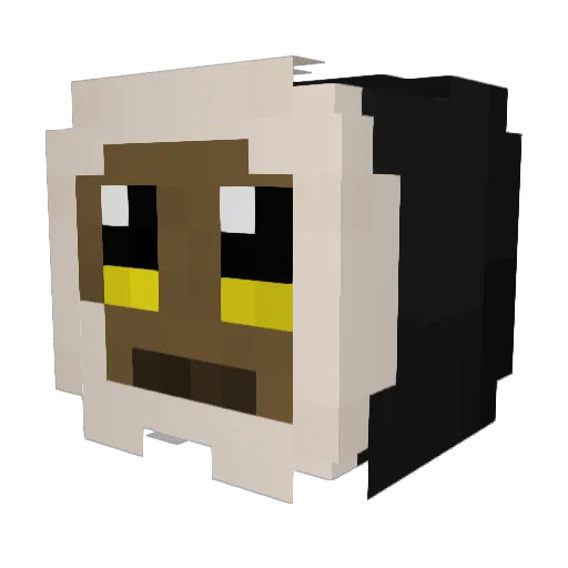 8er8 Minecraft avatar head, 3D render