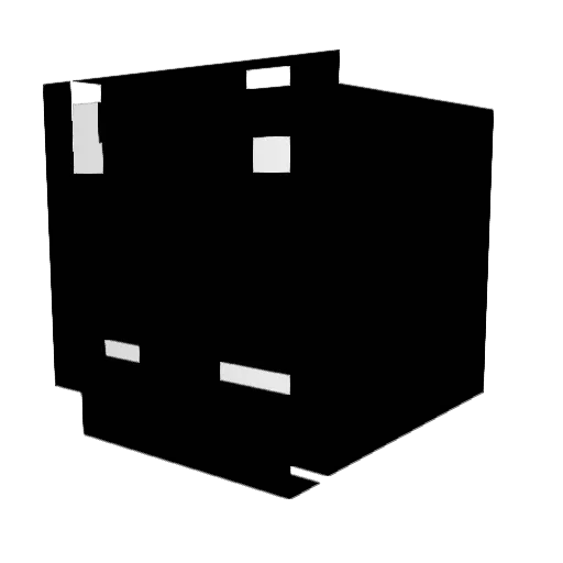 8f7 Minecraft avatar head, 3D render