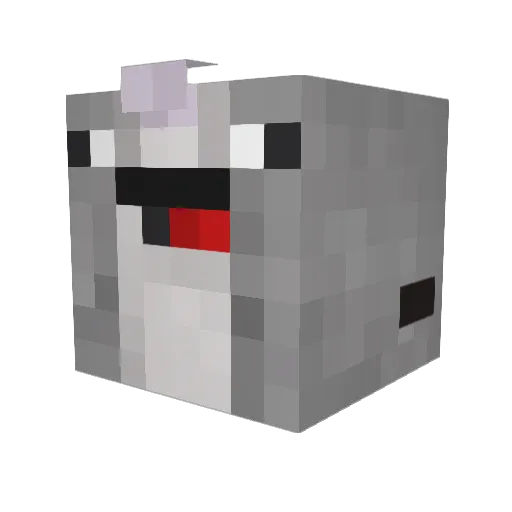 8kagi Minecraft avatar head, 3D render