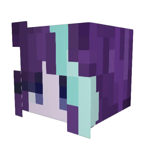 8kanqz Minecraft avatar head, 3D render