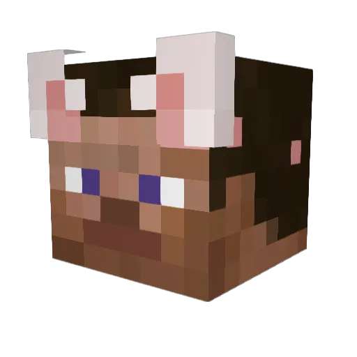 8kao Minecraft avatar head, 3D render