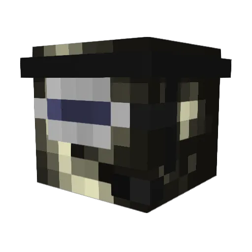 8l0 Minecraft avatar head, 3D render