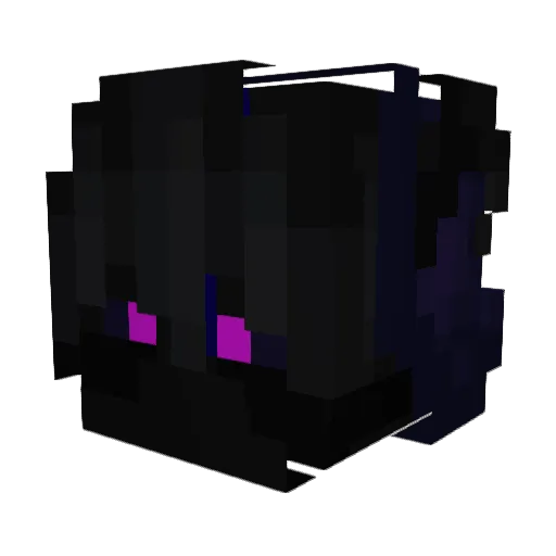 8lus Minecraft avatar head, 3D render