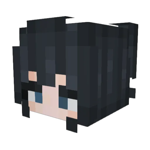 8milly Minecraft avatar head, 3D render