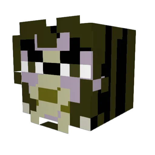 8o6y_x Minecraft avatar head, 3D render