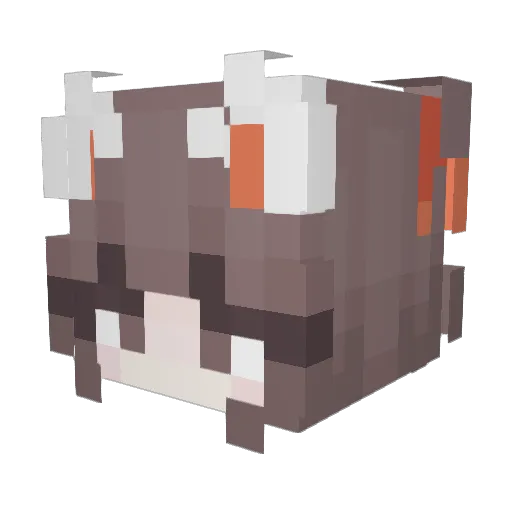 8pcz Minecraft avatar head, 3D render