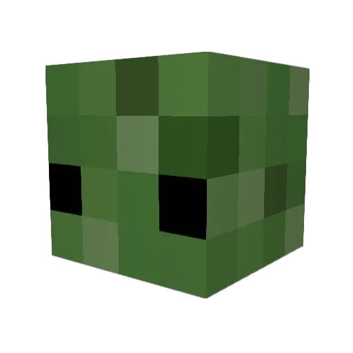 8potatochips Minecraft avatar head, 3D render