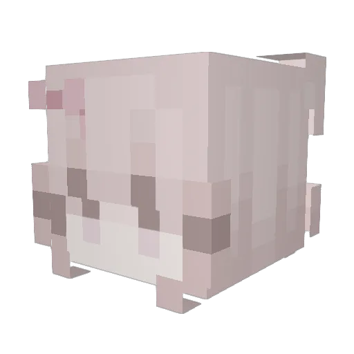 8qwq Minecraft avatar head, 3D render
