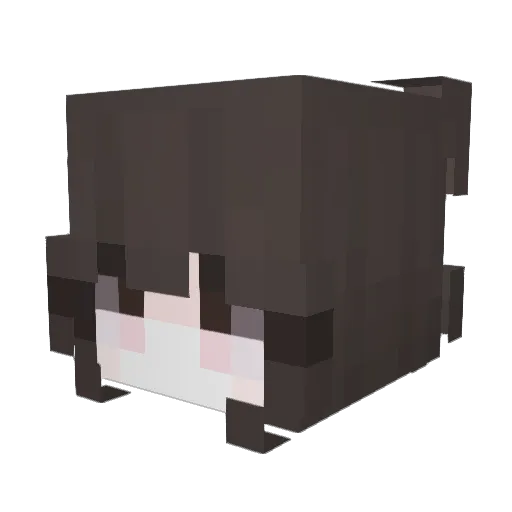 8set Minecraft avatar head, 3D render