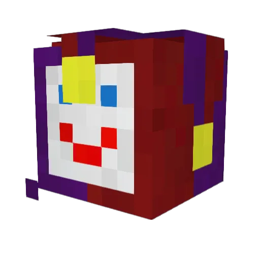8ty_ Minecraft avatar head, 3D render