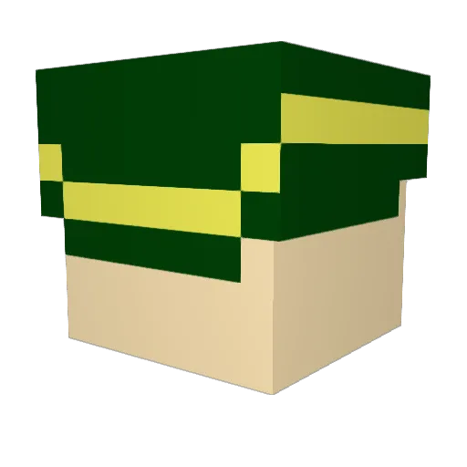 8unnyG1rlS3npai Minecraft avatar head, 3D render