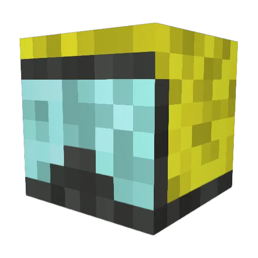 8xT Minecraft avatar head, 3D render