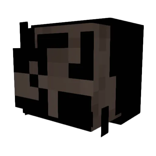 8xcx Minecraft avatar head, 3D render