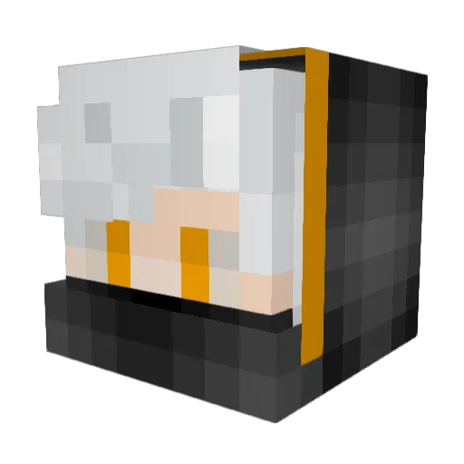 8y8y Minecraft avatar head, 3D render