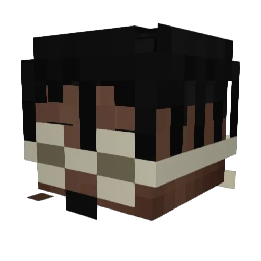 8yn1 Minecraft avatar head, 3D render