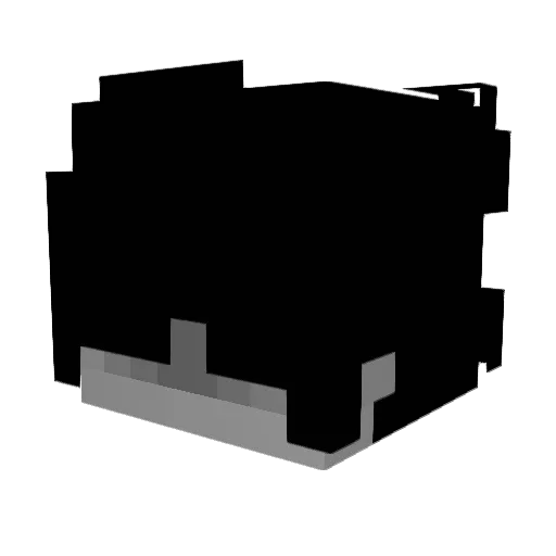 8zz1 Minecraft avatar head, 3D render