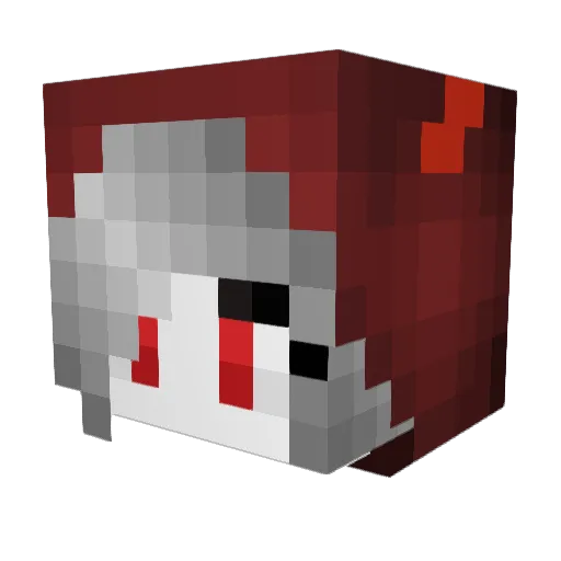 9001011 Minecraft avatar head, 3D render