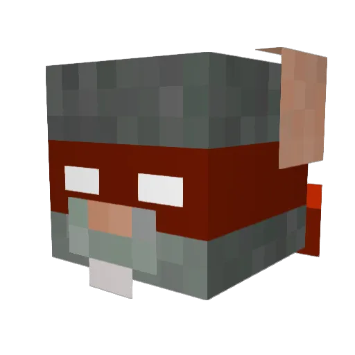 9009132 Minecraft avatar head, 3D render