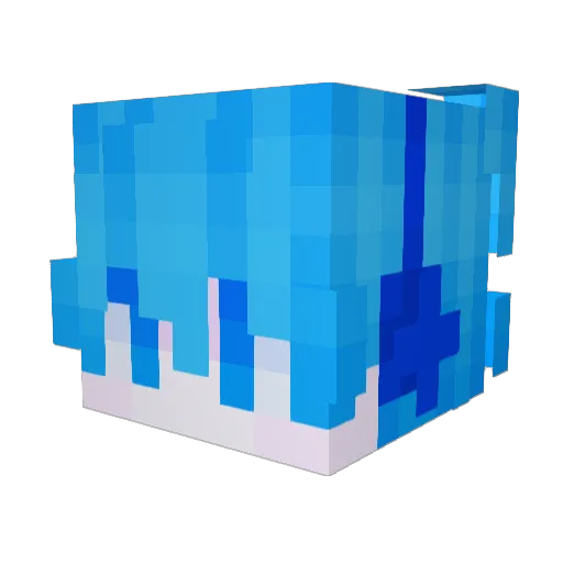 9030_Exp Minecraft avatar head, 3D render