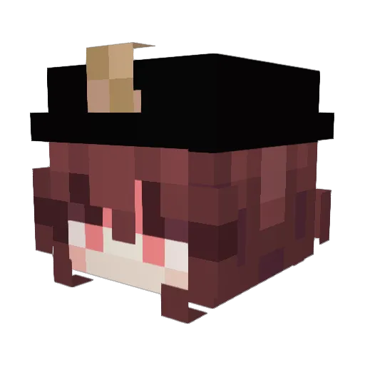 908z Minecraft avatar head, 3D render