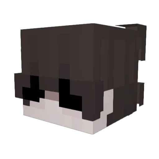 90FL Minecraft avatar head, 3D render