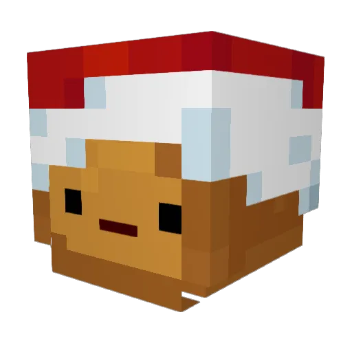 90TAN1519 Minecraft avatar head, 3D render