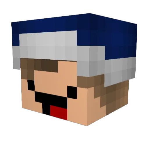 90exeTTV Minecraft avatar head, 3D render