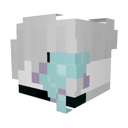 90legit Minecraft avatar head, 3D render