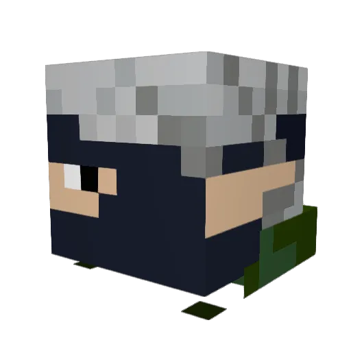 911FREAK Minecraft avatar head, 3D render