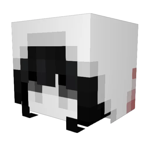 912c Minecraft avatar head, 3D render