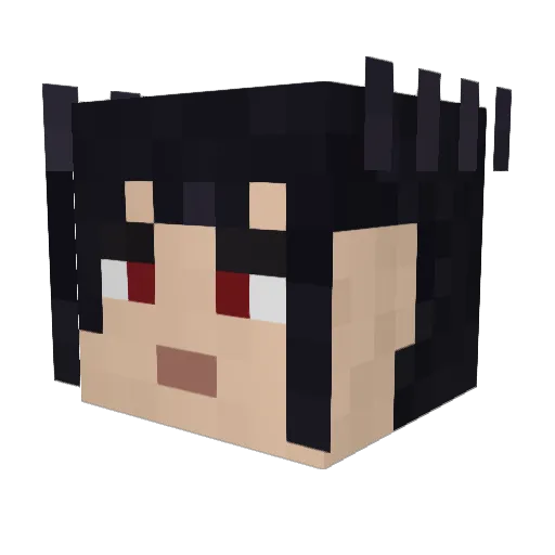 9158kimdokja Minecraft avatar head, 3D render