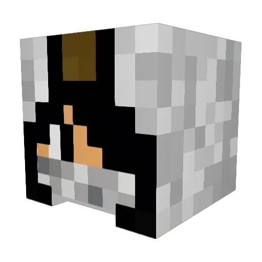 9164057 Minecraft avatar head, 3D render