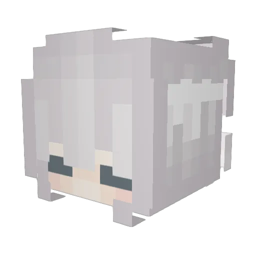 916mercy Minecraft avatar head, 3D render