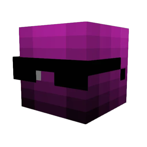 918fox Minecraft avatar head, 3D render